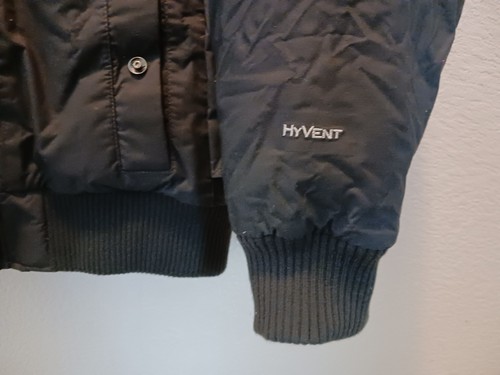 The North Face Hyvent Goose Down Hooded Coat Jacket Charcoal Men's Size Large - Picture 3 of 12