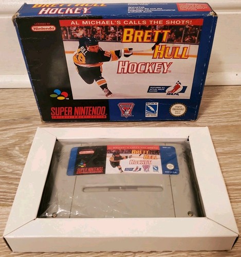 Boxed Snes Super Nintendo Brett Hull Hockey - ONE OWNER
