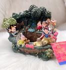 Vintage Disney Snow White & The Seven Dwarfs Working Light Up Fountain Statue