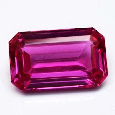 80 Carat Natural Mogok Ruby Flawless Emerald Cut Certified Loose Gemstone