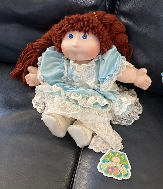 CORI LYNNE - Cabbage Patch Kids Porcelain Doll Girl -Red Hair Blue Eyes - 1985