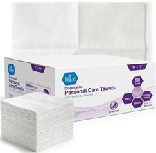 Disposable Dry Wipes for Adults, Soft  Absorbent Personal Towels, Bulk 800