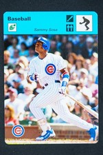 2004 DONRUSS PLAYOFF SPORTSCASTER SAMMY SOSA 06/35 #44 BASEBALL CARD SP BLUE CUB