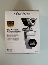 Aluratek AWC01F HD 1080p USB Webcam. Supports both MacOS and Window