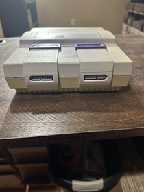Super Nintendo SNES System With Hook Ups And 1 Controller Tested/Works