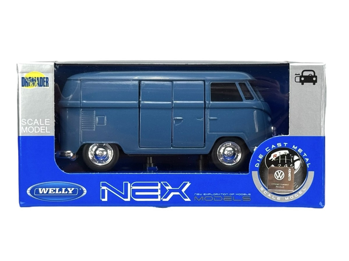 新品 1963 Volkswagen Bus フォルクスワーゲンバス WELLY WELLY 1963 VW VOLKSWAGEN TRANSPORTER T1 BUS BLUE 1:34 DIE