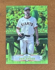 2025 Topps Stadium Club #162 Justin Verlander SP Lime Green Parallel SF Giants