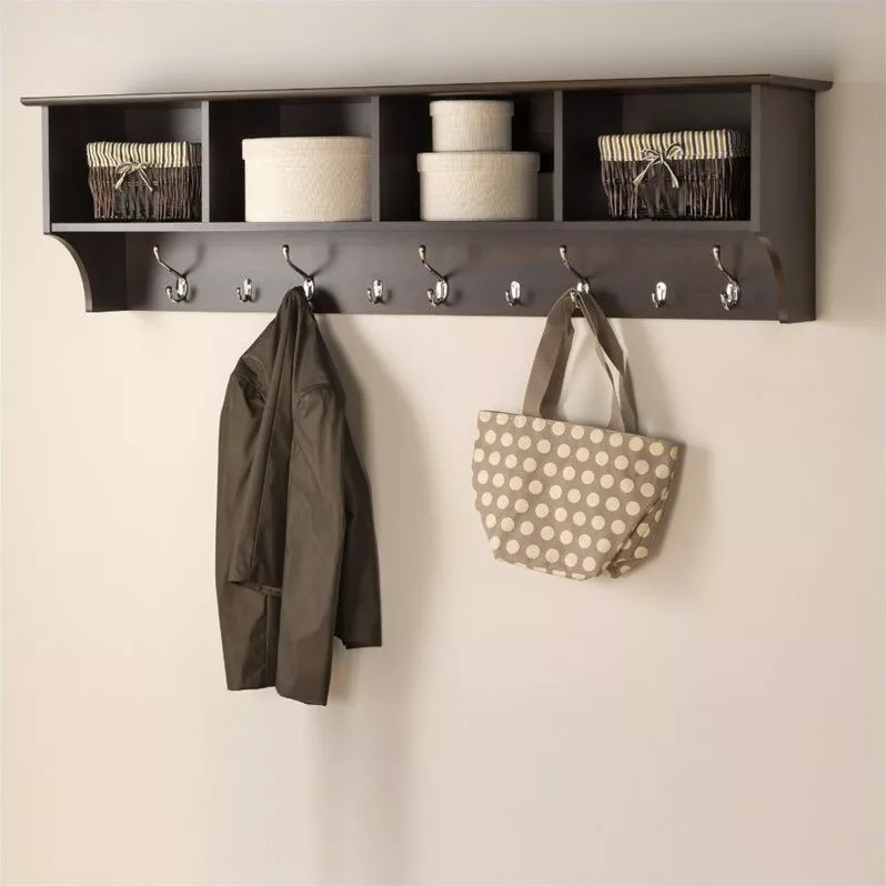 Prepac hanging online entryway shelf wide