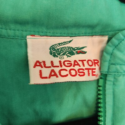 LACOSTE ソリッドアノラックパーカー ミントグリーン LACOSTE - M☆古着 ラコステ LACOSTE IZOD 長袖 ハーフジップ