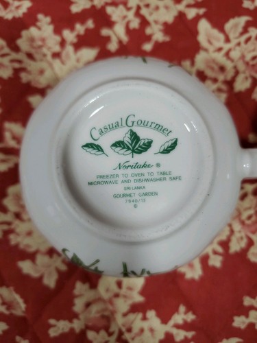 2 Noritake Casual Gourmet Cup Mug Garden 7940/13 Coreopsis & 7940/14 Sweet Pea - Picture 3 of 6