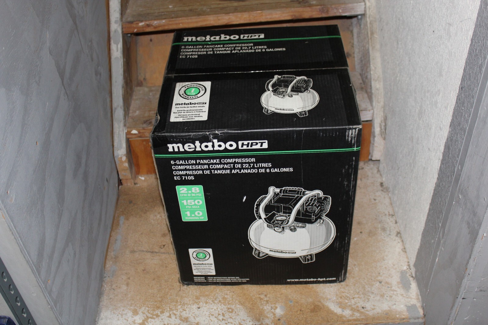 Metabo HPT Pancake Air Compressor, 6 Gallon EC710S New 717709028197 eBay