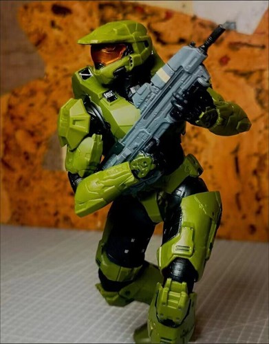 Halo Infinite Master Chief Mjolnir Mark VI Action Figures Model Kit Toys Boxed#A - Picture 16 of 24