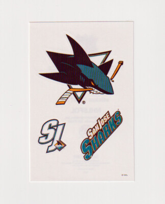 San Jose Sharks Aufkleber Set / Sticker Set, 3 Stück, Eishockey NHL, Neu