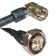 LMR400 UHF MALE ANGLE to DIN 7/16 MALE Coaxial RF Cable USA-Ship Lot