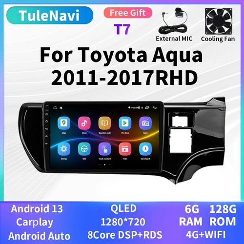For Toyota Aqua 2011-2017 LHD RHD Android CarPlay Car Radio Player GPS Screen - Picture 19 of 40