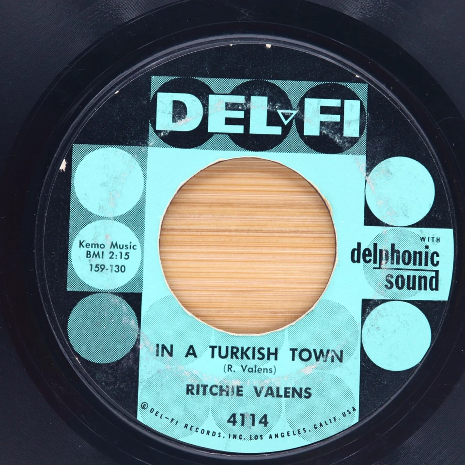 RITCHIE VALENS - THAT'S MY LITTLE SUZIE / IN A TURKISH TOWN - ROCK POP 45 DEL-FI Foto 2 de 2