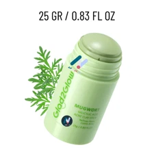 Glad2Glow Mugwort Acne Clay Stick Anti-Aging Clears Blackheads Pores Redness 25g