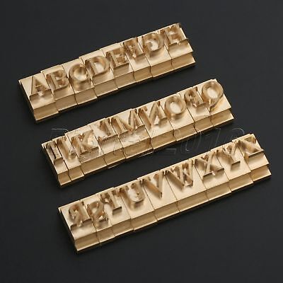 Brass Times New Roman Stamp Mold 26pcs/Set Alphabet Letter Leather Cake  Craft