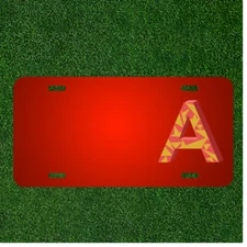 Custom Personalized License Plate With Add Names To A Letter Ah Aha Alphabet