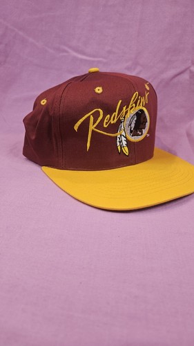 Vtg Washington Redskins Team NFL/AJD Snapback Ballcap, Embroid Script FREE SHIP - Picture 2 of 7