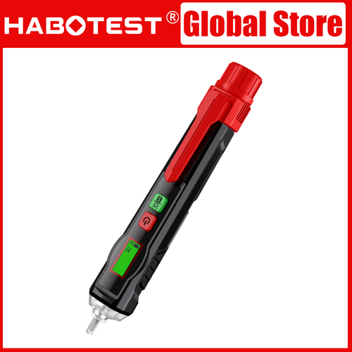 Testeur De Tension HABOTEST HT101 - Détecteur Sans Contact 12-1000V, Avec écran LCD Et Lampe Torche