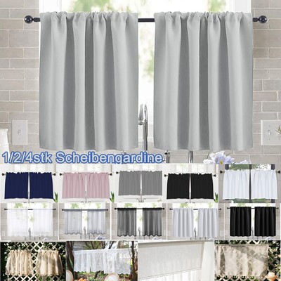 Odot Scheibengardine 120x60cm - 3D Meeresschildkröte Bistrogardine Küche