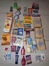 Lot of Pretend Play Kitchen Food 44 Pieces Children's Mini Brands Realistic Set