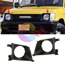 1 Pair Black Headlight Frame Refit For Toyota Prado Lc90 Fj95 Lj95 1996-1999 1 Pair Black Headlight Frame Refit For Toyota Prado Lc90 Fj95 Lj95 1996-1999