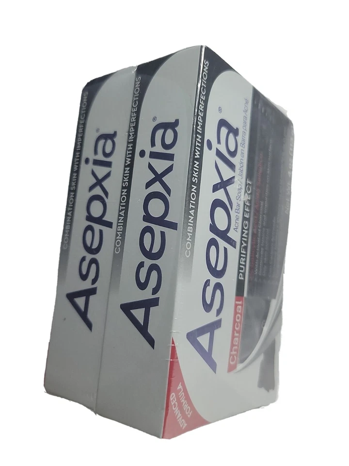 JABÓN BARRA ACNÉ CARBÓN ASEPXIA JABON PARA ACNE De Carbono 3 Barras de 4oz. Foto 3 de 4