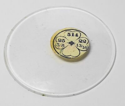 Verre De Montre De Gousset - Diamètre 51.5 Mm - Neuf Sans Emballage D'origine