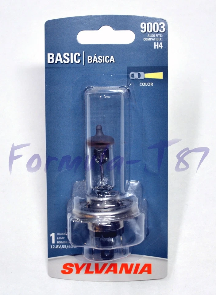 Sylvania Basic 9003 HB2 H4 60/55W One Bulb Head Light High Low Beam Replace DOT - Изображение 2 из 4