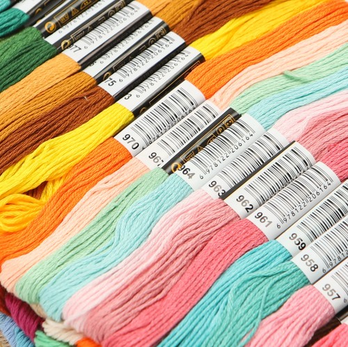 447 Pieces Set Cross Stitch Thread Embroidery Floss for Beginners Craft 8M Skein - Picture 2 of 8