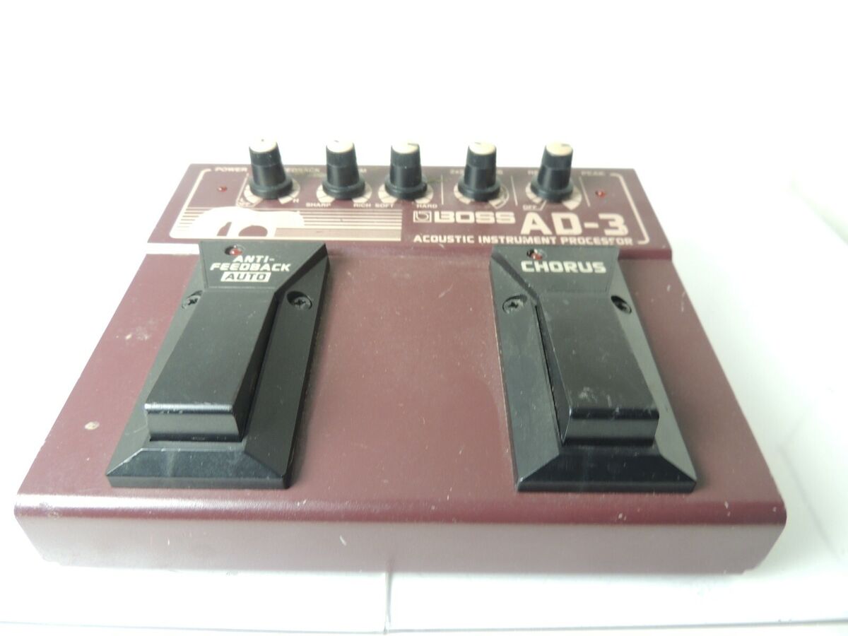 Boss AD-3 Acoustic Preamp Effects Pedal EQ Chorus Reverb Boss AD-3 Acoustic Preamp Effects Pedal EQ Chorus Reverb