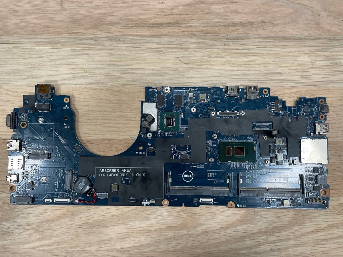 Dell Latitude 5580 Core i7-7600U DDR4 Laptop Motherboard LA-E091P