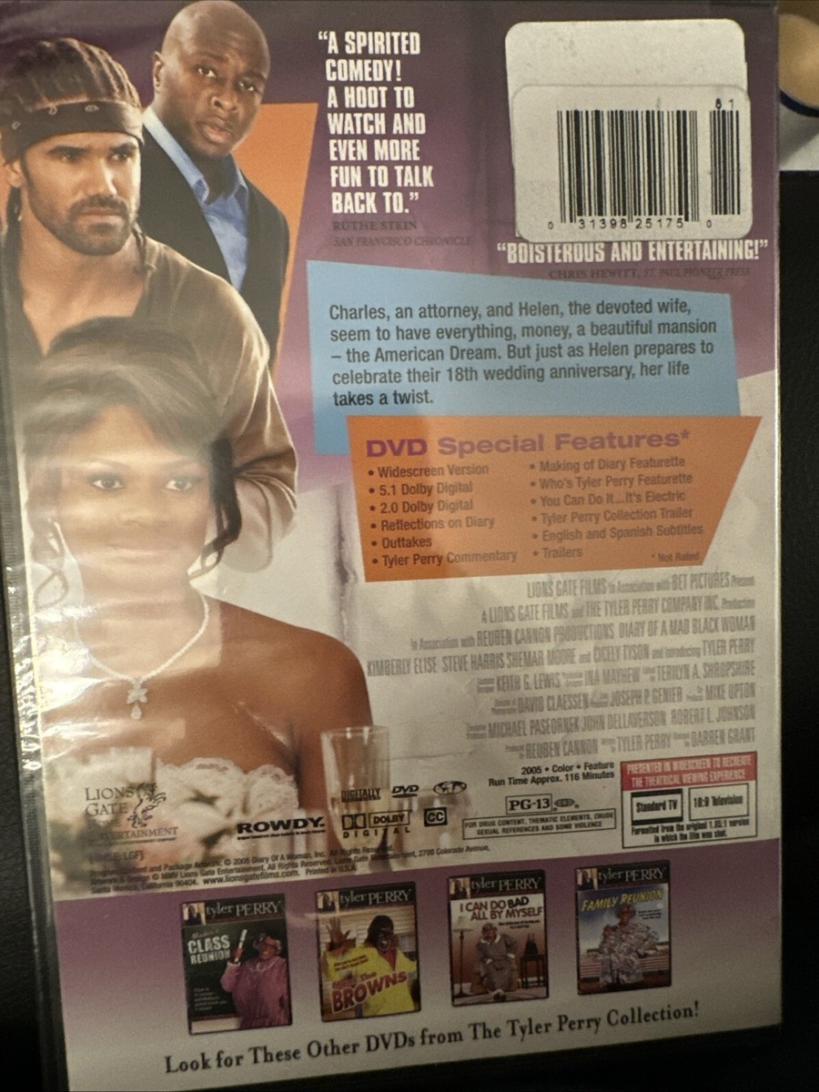 Diary of a Mad Black Woman (DVD, 2005) 31398177494| eBay