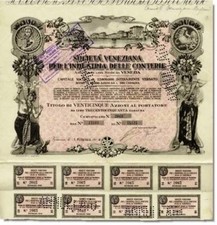 1933 VENICE * COUNTING INDUSTRY * HISTORICAL AND AUTHENTIC VINTAGE ACTION
