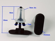 10 Door Weather Strip Fastener Pin   Clips Seal Weatherstrip For Vauxhall