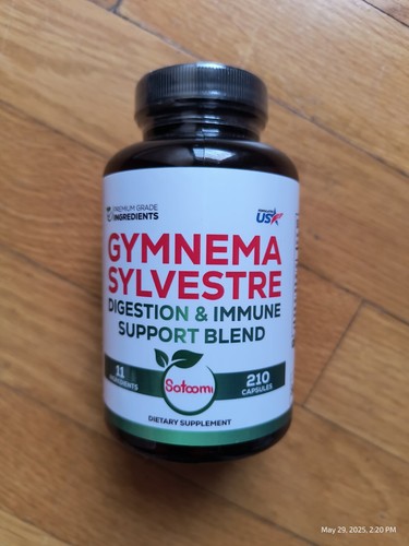 1000mg Gymnema Sylvestre Supplements 210 Capsules Digestion & Immune Exp 3/27