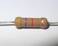 2 Pcs 4.7k Ohm 2w Carbon Film Power Resistors.