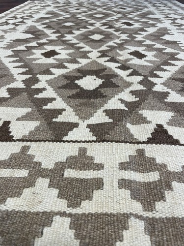 Natural Tribal Hand-Made Kilim Area Rug 3.10x5.8 - Picture 7 of 7