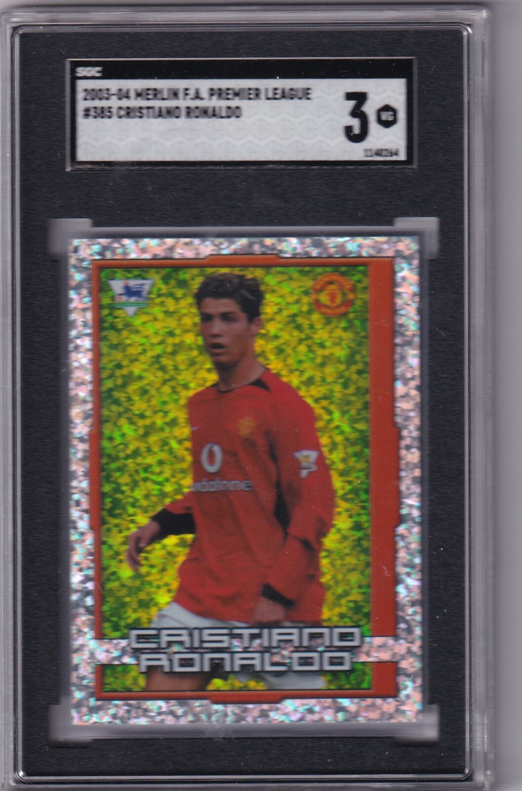 Merlin's Premier League 2004 No. 385 Cristiano Ronaldo Rookie SGC 3