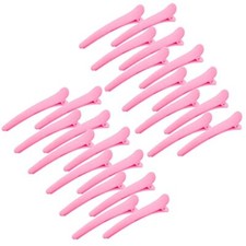 24 PCS 3.1 Inch Matte Alligator Hair Clips Barrettes No Crease Duck Pink