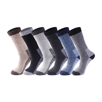 Herren Lange Merino Lammwolle Socken Outdoor Wandern Arbeit Stiefel Thermosocke UK6-11