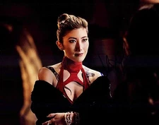 DICHEN LACHMAN w/ COA  8x10 autograph photo SUPERGIRL / THE 100