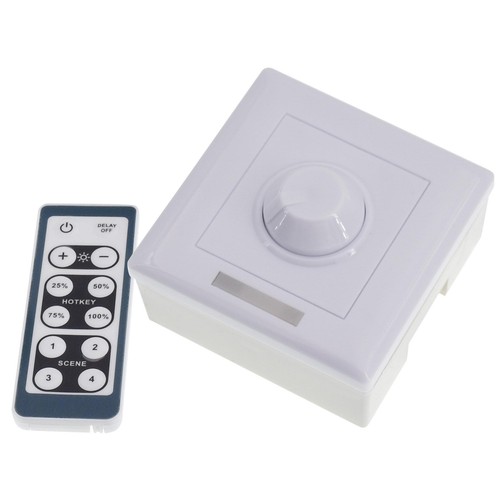 Dimmer LED da Incasso con Telecomando, Dimmer per Strisce LED, Dimmer PWM 12V - Foto 1 di 4