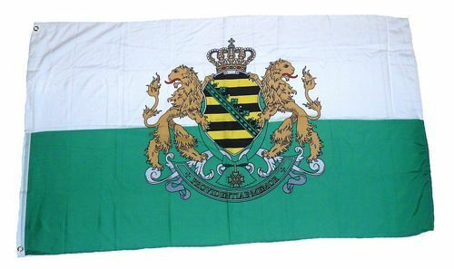 Fahne / Flagge Königreich Sachsen Wappen 90 x 150 cm - Bild 1 von 1