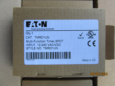 Eaton TMRD1UN Multi-Function Timer SPDT Input: 12-240 VAC/VDC 0.1S-10D New