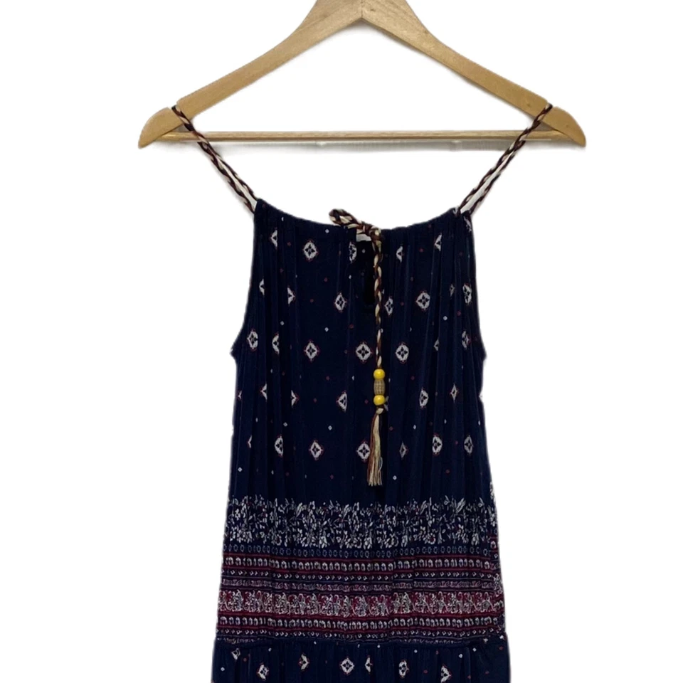 Mujer Juimsuit Mameluco Pantalón Sin Mangas Azul Tirantes Talla M Foto 2 de 4