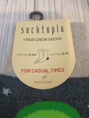 Socktopia Rage Quitter Novelty Socks Size 6-12 Men's Crew New Tags