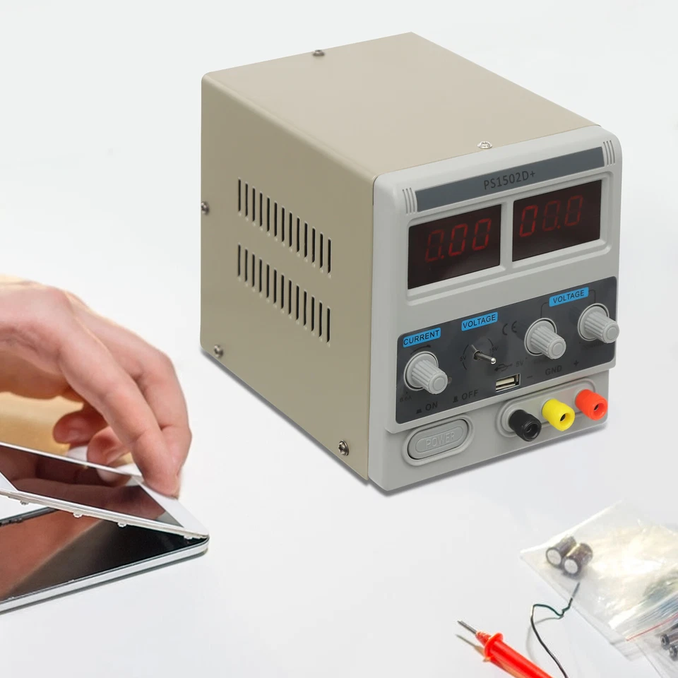 DC Labornetzgerät Regelbar Verstellbar Stromversorgung Stabilisiert Netzteil 15V - Bild 4 von 4